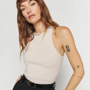 Reformation Hudson Ribbed Sweater Tank Size XS